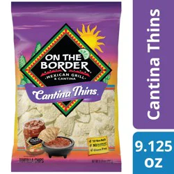 On The Border 9.125 oz On The Border Cantina Thins Tortilla Chips