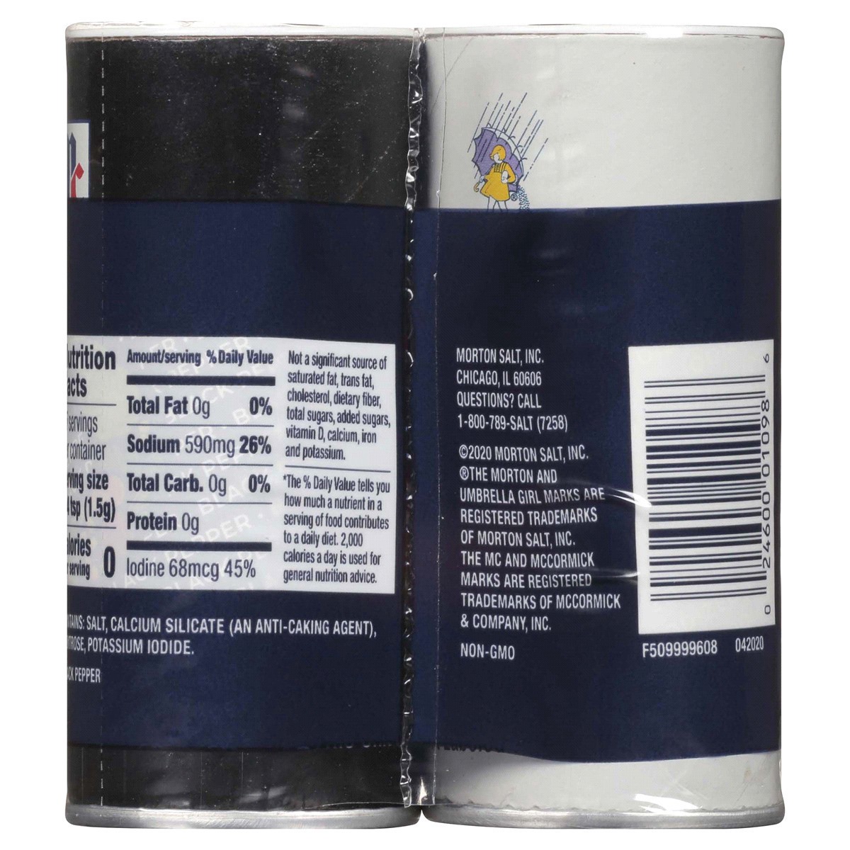 slide 10 of 21, Morton Iodized Salt & Pepper Shakers, 2 ct