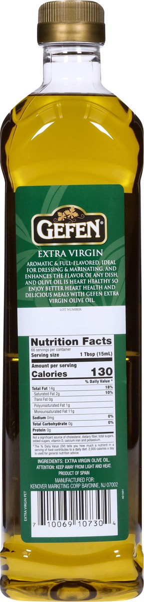 slide 5 of 9, Gefen Cold Pressed Extra Virgin Olive Oil 33.8 fl oz, 33.8 fl oz