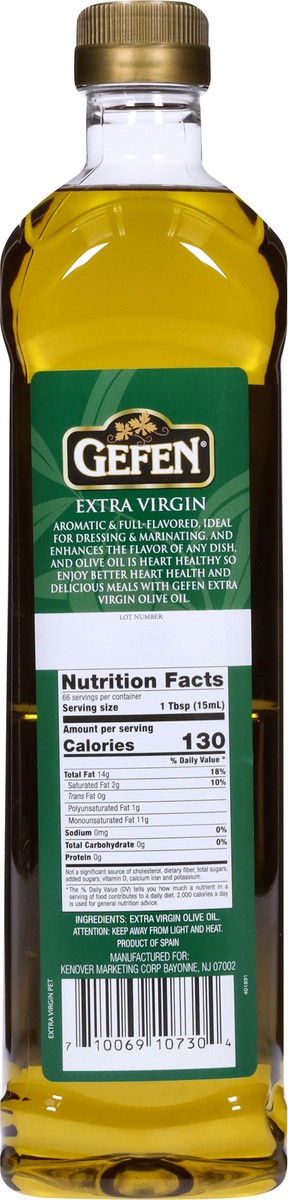 slide 7 of 9, Gefen Cold Pressed Extra Virgin Olive Oil 33.8 fl oz, 33.8 fl oz