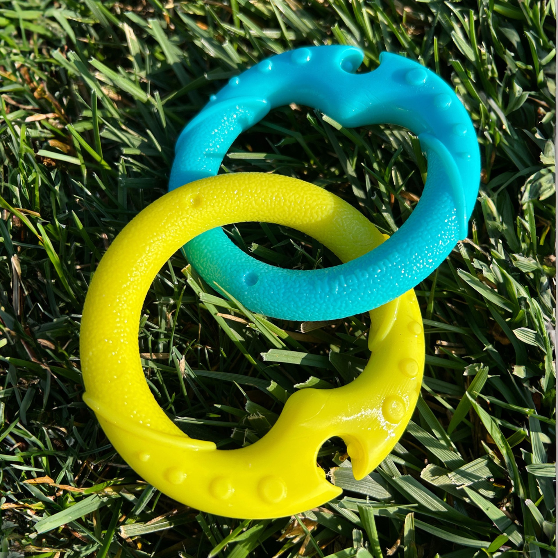slide 3 of 10, Nylabone Power Play Puppy Toy Rings Small/Regular - Up to 25 Ibs(1 Count), 1 ct