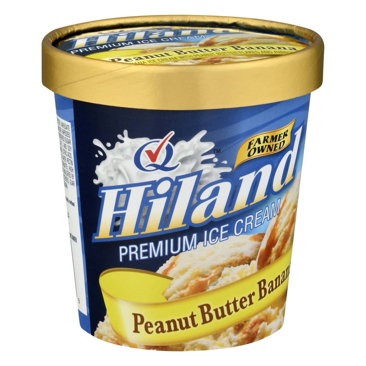 slide 12 of 13, Hiland Dairy Premium Peanut Butter Banana Ice Cream 1 pt, 1 pint