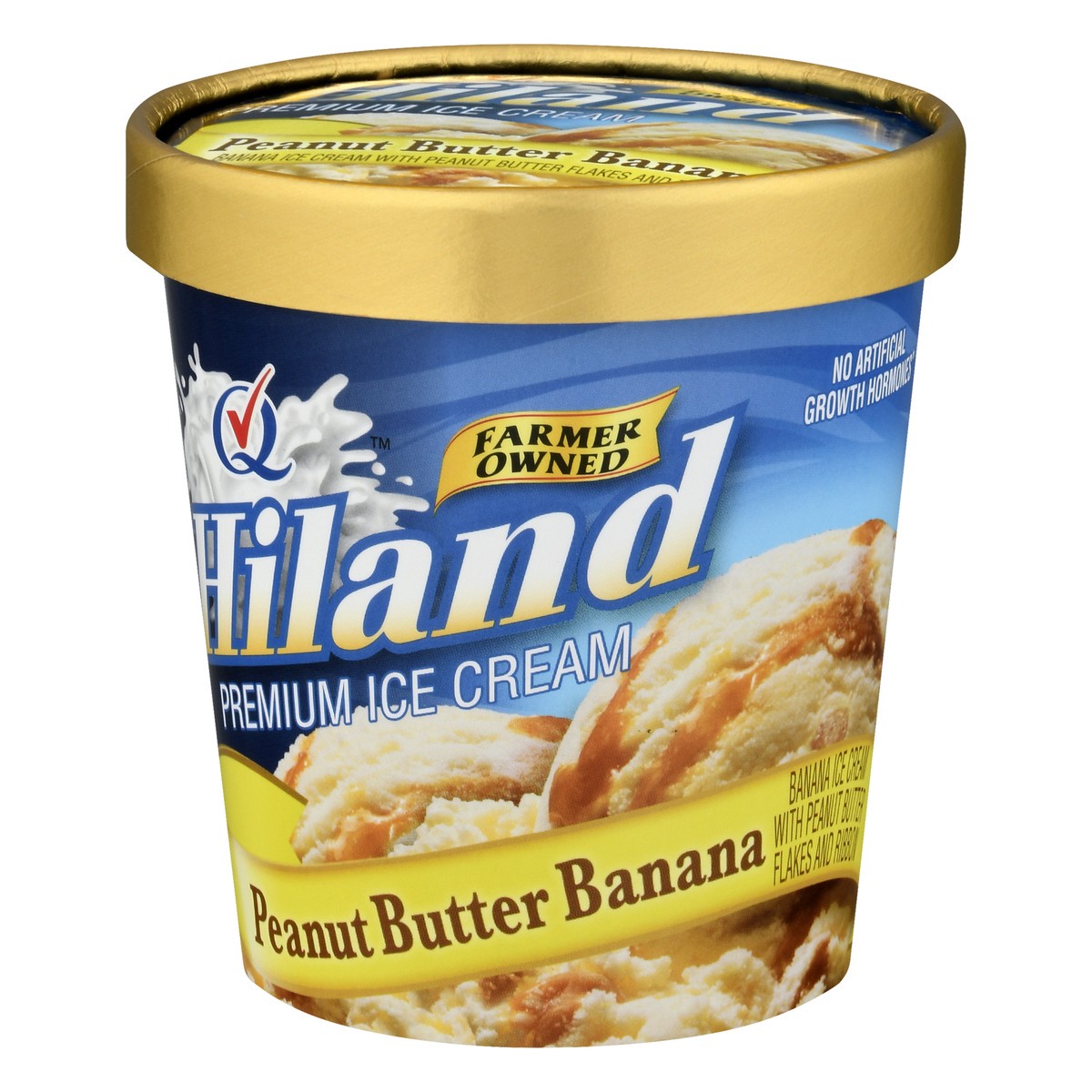 slide 2 of 13, Hiland Dairy Premium Peanut Butter Banana Ice Cream 1 pt, 1 pint