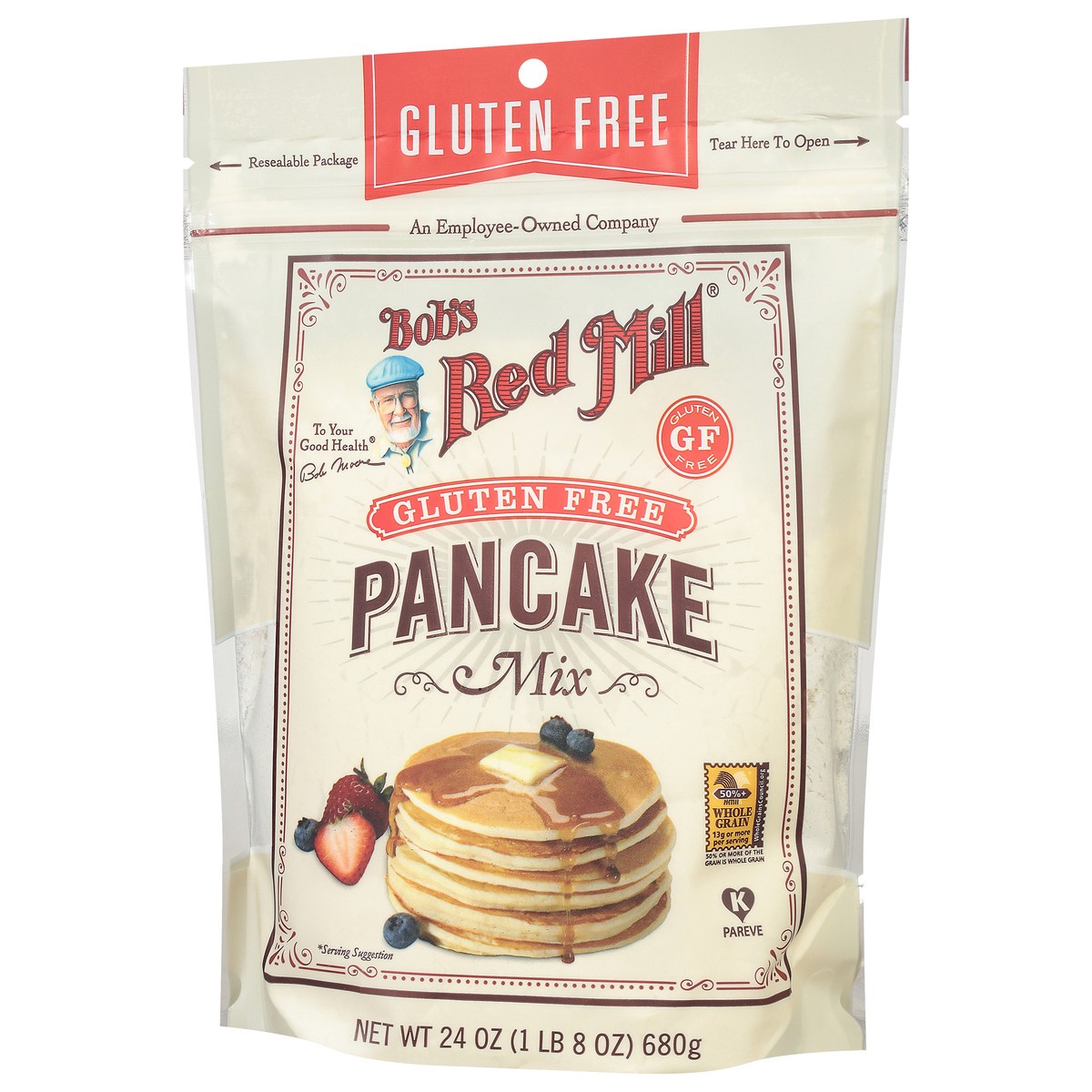 slide 8 of 9, Bob's Red Mill Gluten Free Pancake Mix 24 oz, 24 oz