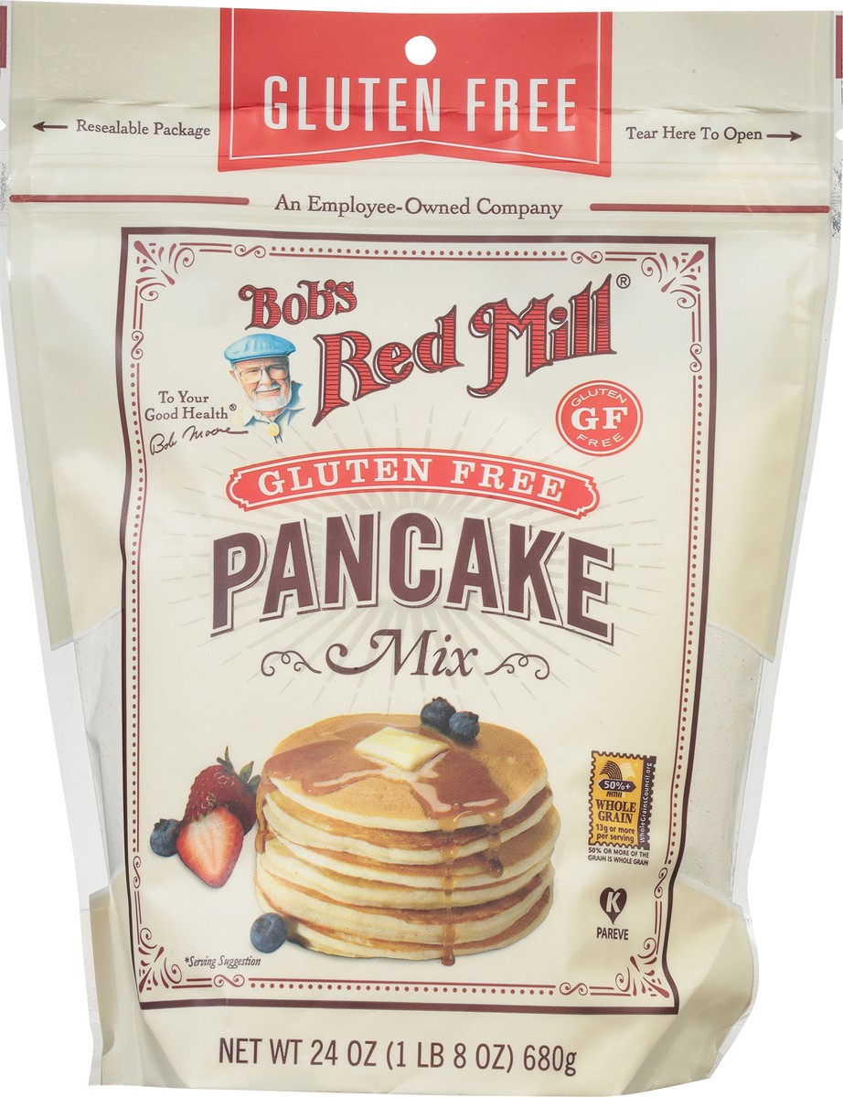 slide 3 of 9, Bob's Red Mill Gluten Free Pancake Mix 24 oz, 24 oz