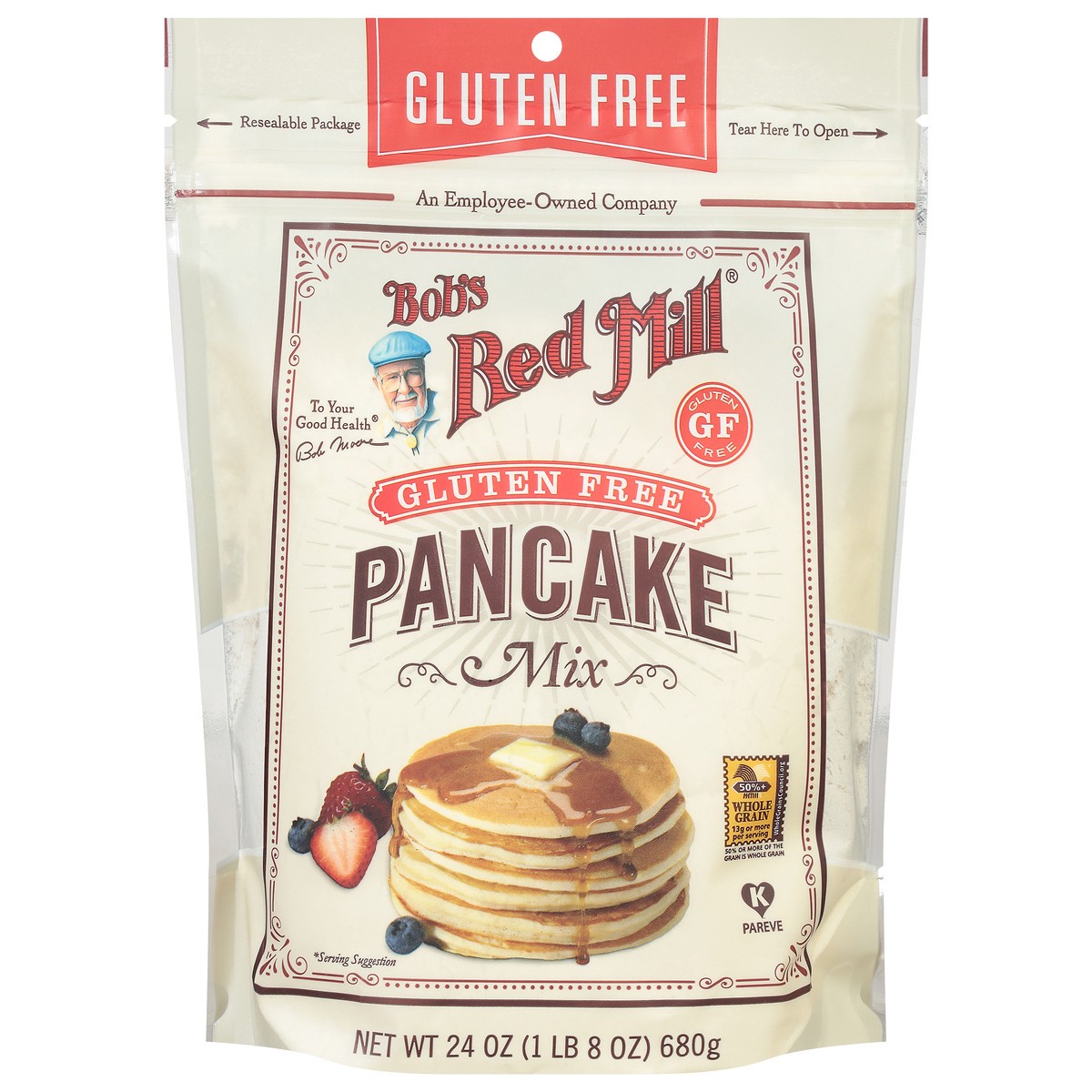 slide 1 of 9, Bob's Red Mill Gluten Free Pancake Mix 24 oz, 24 oz