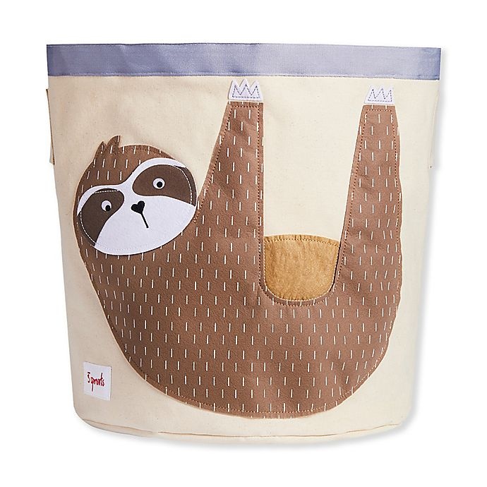 slide 1 of 1, 3 Sprouts Sloth Storage Bin, 1 ct