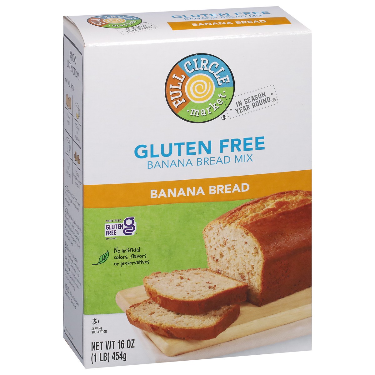 slide 2 of 9, Full Circle Market Gluten Free Banana Bread Mix 16 oz, 16 oz