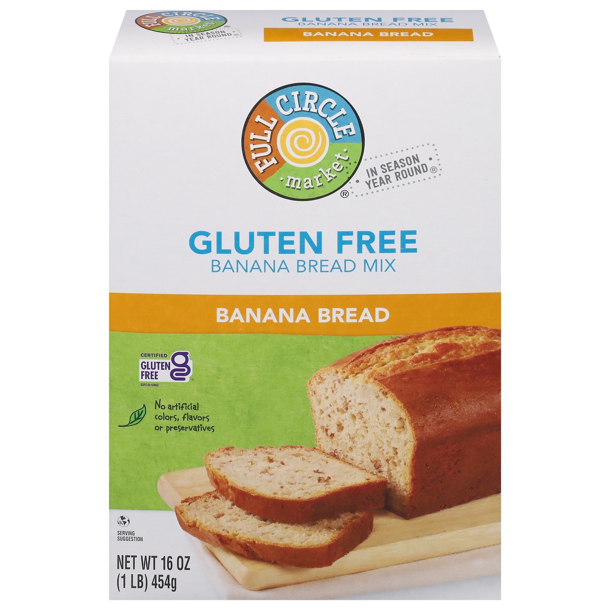slide 1 of 9, Full Circle Market Gluten Free Banana Bread Mix 16 oz, 16 oz