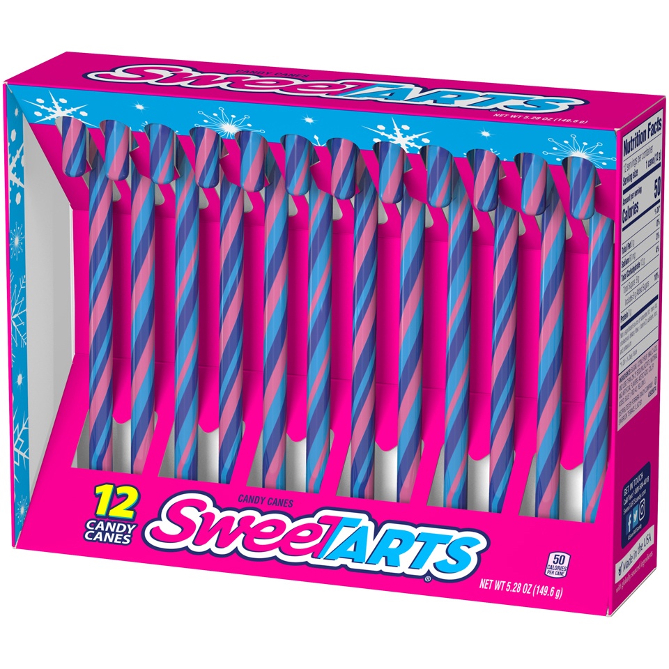 slide 3 of 8, SweeTarts Holiday Canes, 5.28 oz