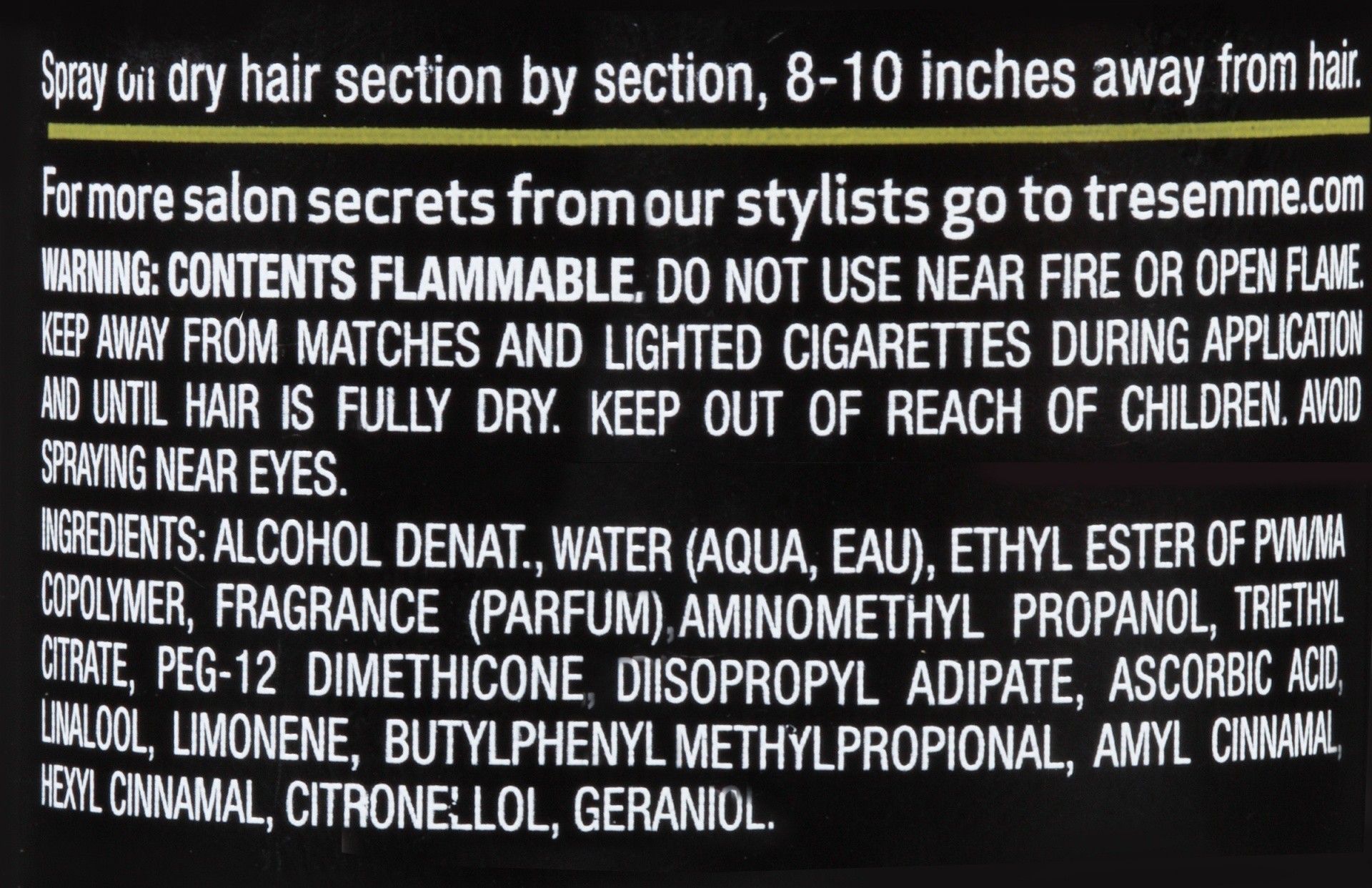 slide 5 of 5, TRESemmé Extra Hold Non-Aerosol Hairspray, 2 oz, 1 ct