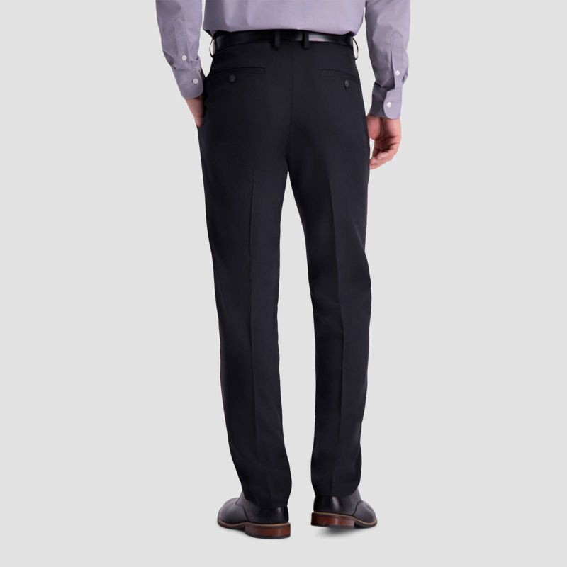 slide 3 of 4, Haggar H26 Men's Flex Series Ultra Slim Suit Pants - Black 29x30: Mid Rise, Lightweight, Woven Fabric, 1 ct