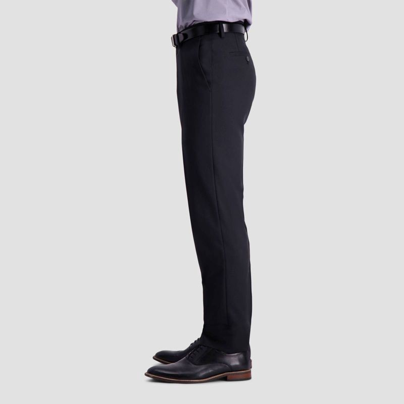 slide 2 of 4, Haggar H26 Men's Flex Series Ultra Slim Suit Pants - Black 32x30: Mid Rise, Stretch, Slim Leg, 1 ct