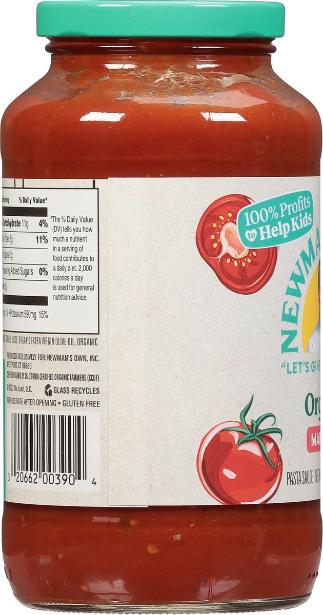 slide 10 of 12, Newman's Own Organic Marinara Pasta Sauce 23.5 oz, 23.5 oz