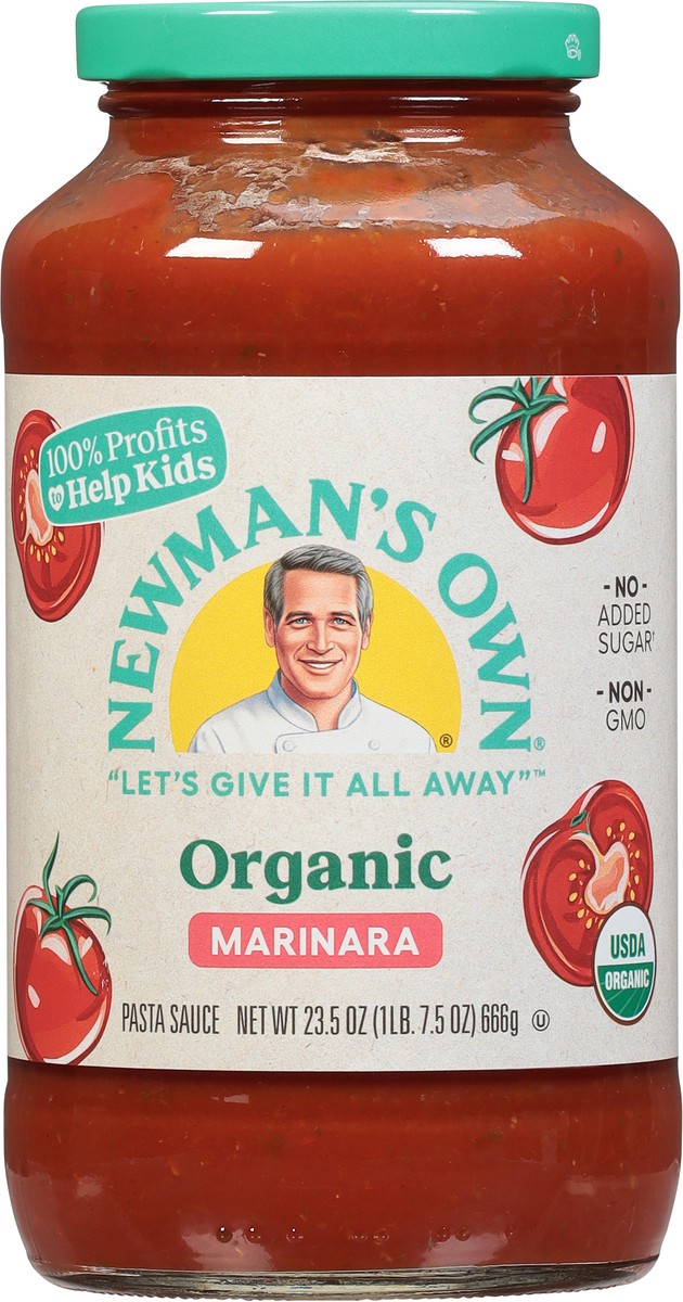 slide 6 of 12, Newman's Own Organic Marinara Pasta Sauce 23.5 oz, 23.5 oz