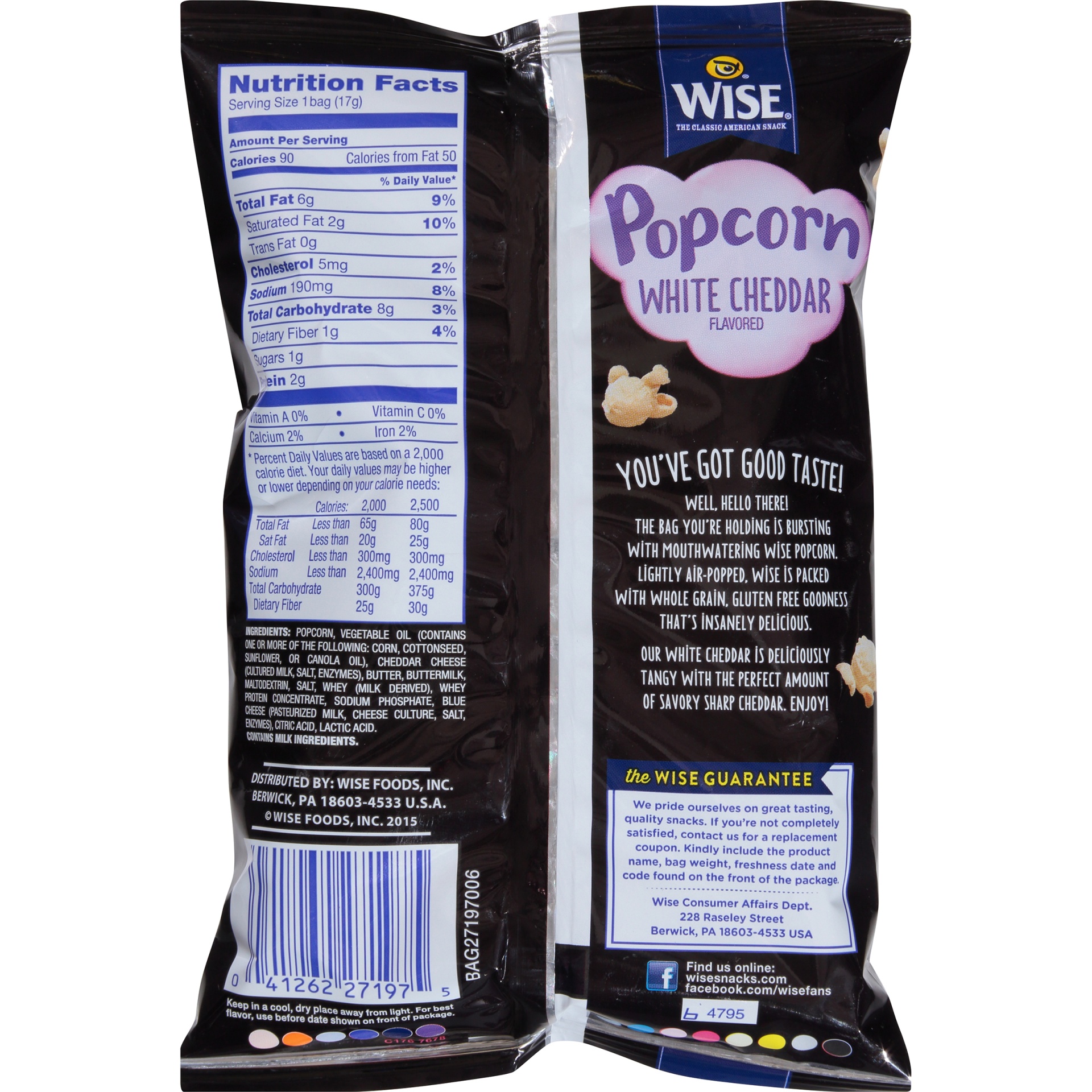 slide 4 of 6, Wise Popcorn 0.625 oz, 0.62 oz