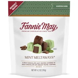 Fannie May Candy Mint Meltaways Stand Up Bag - 4.2oz