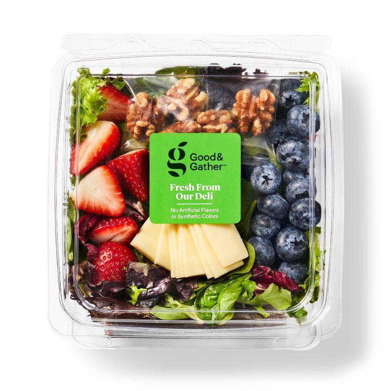 slide 1 of 4, Spring Berry Havarti Salad with Balsamic Dressing - 10oz - Good & Gather™, 10 oz