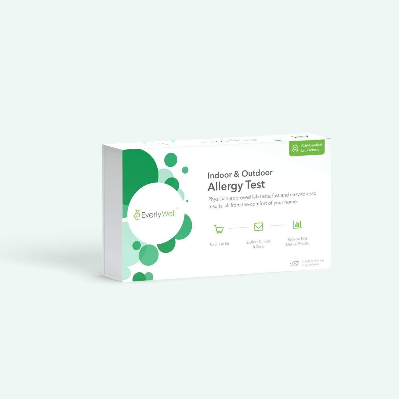 slide 1 of 5, EverlyWell Indoor/Outdoor Allergy Test - Lab Fee Included, 1 ct