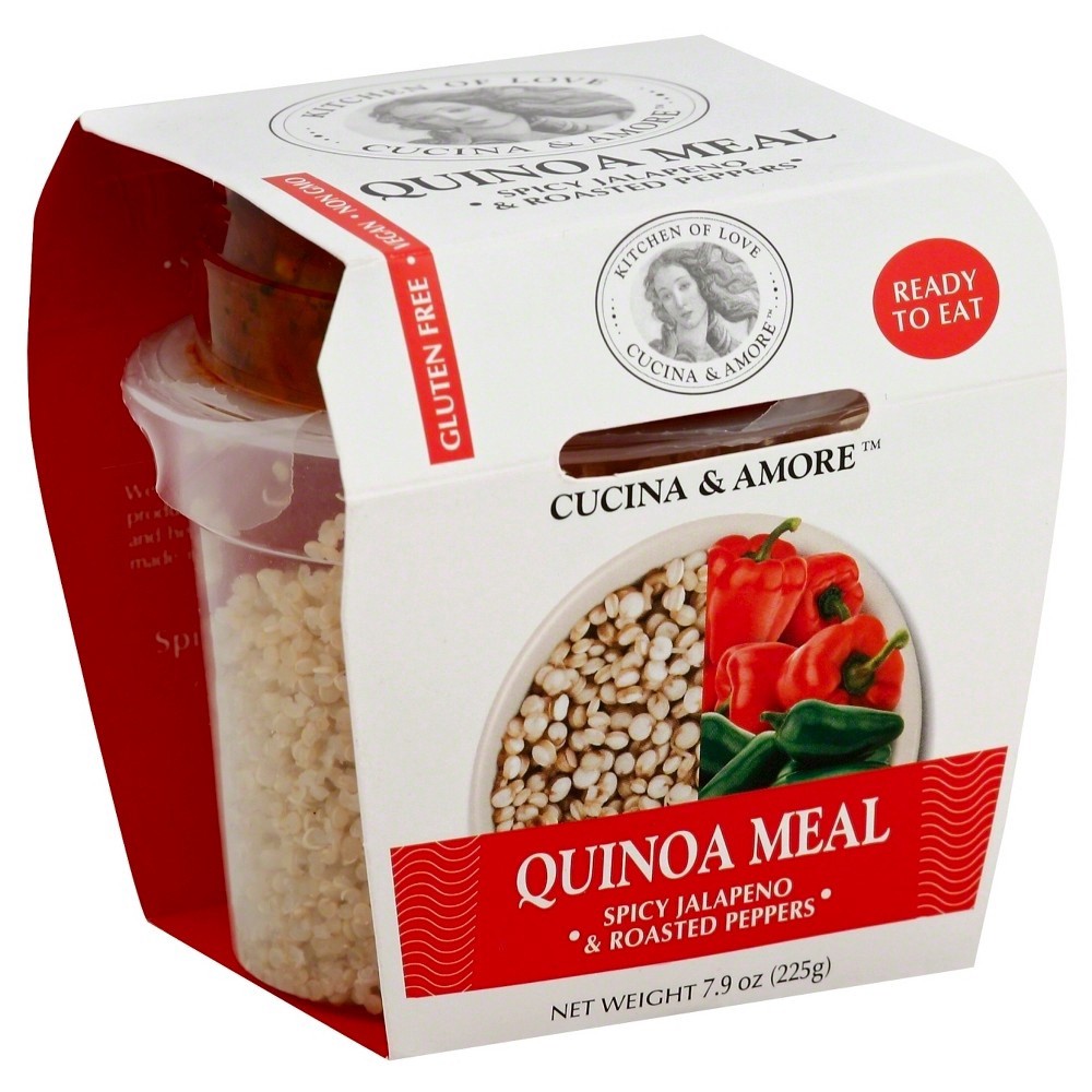 slide 2 of 3, Cucina & Amore Gluten Free and Vegan Spicey Jalapeno & Roasted Peppers Quinoa, 7.9 oz