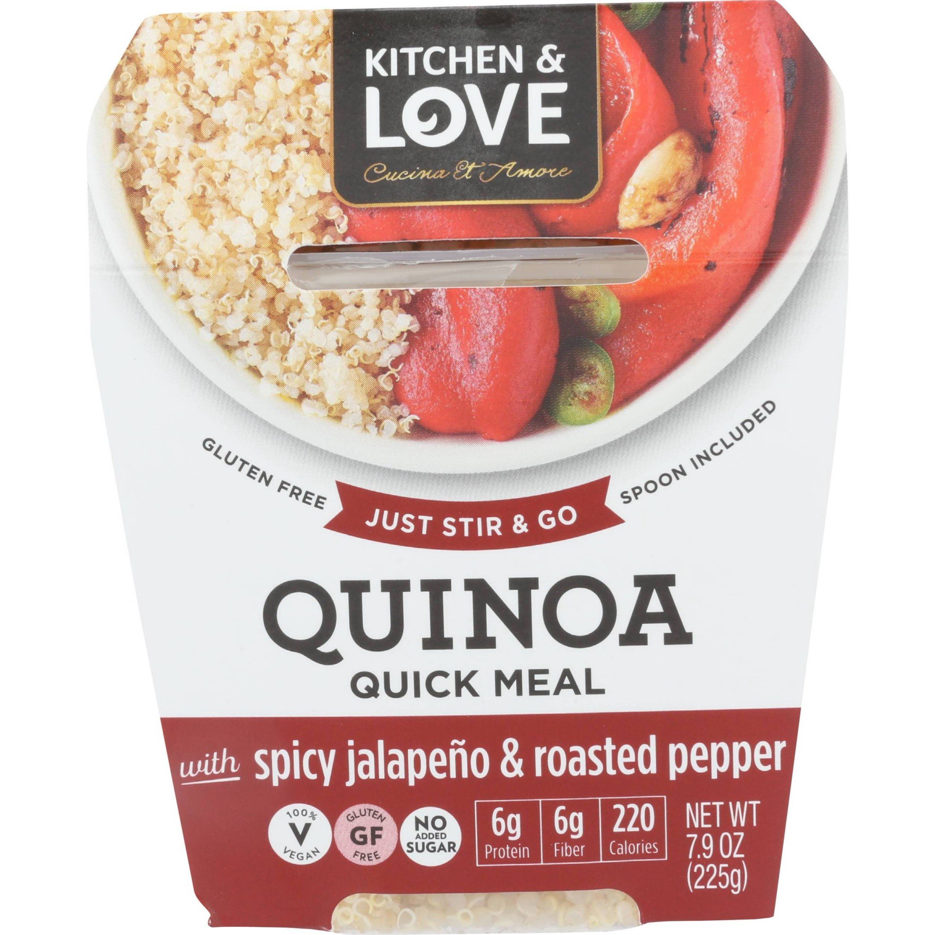 slide 1 of 3, Cucina & Amore Gluten Free and Vegan Spicey Jalapeno & Roasted Peppers Quinoa, 7.9 oz