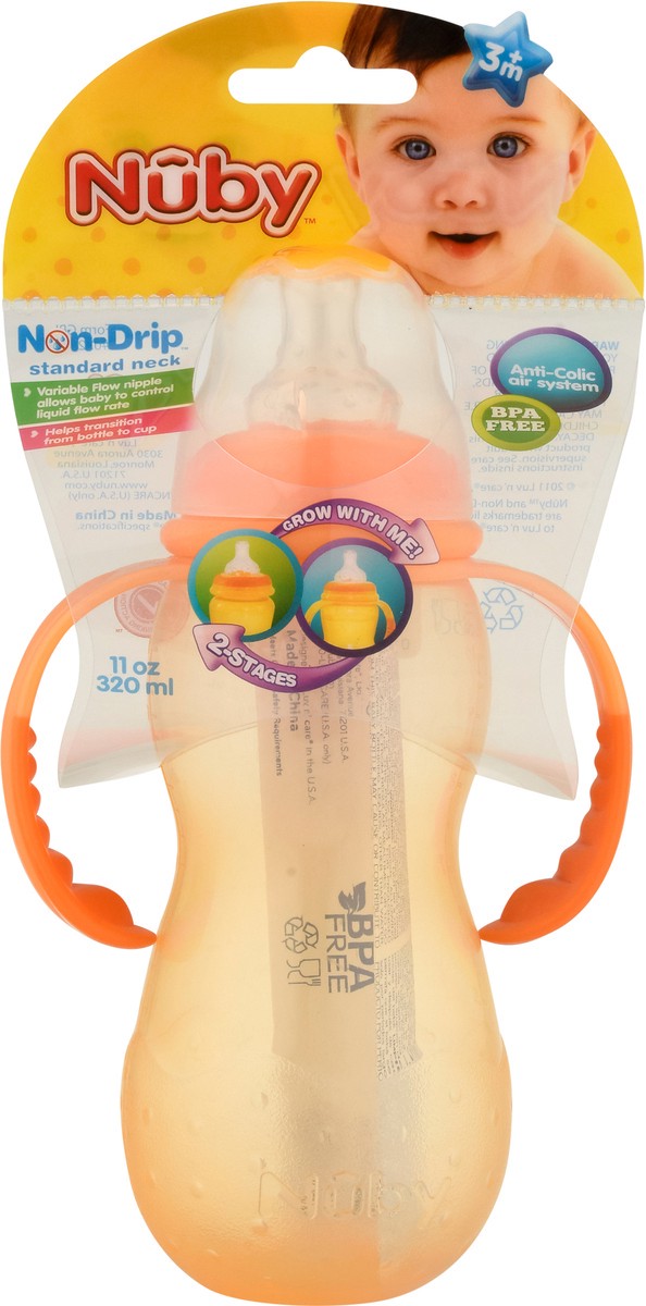slide 10 of 12, Nuby Standard Neck Bottle Non-Drip, 1 ct