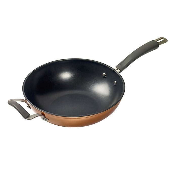 slide 1 of 1, Epicurious Aluminum Nonstick Stir Fry Pan - Copper, 11 in