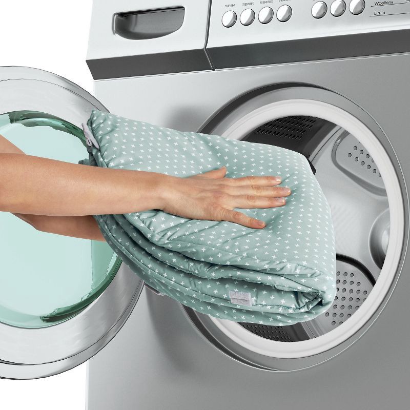 slide 5 of 17, Ingenuity Cozy Spot Reversible Duvet Activity Gym with Wooden Toy Bar - Loamy, 1 ct