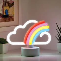 Mini LED Novelty Table Lamp Rainbow - West & Arrow