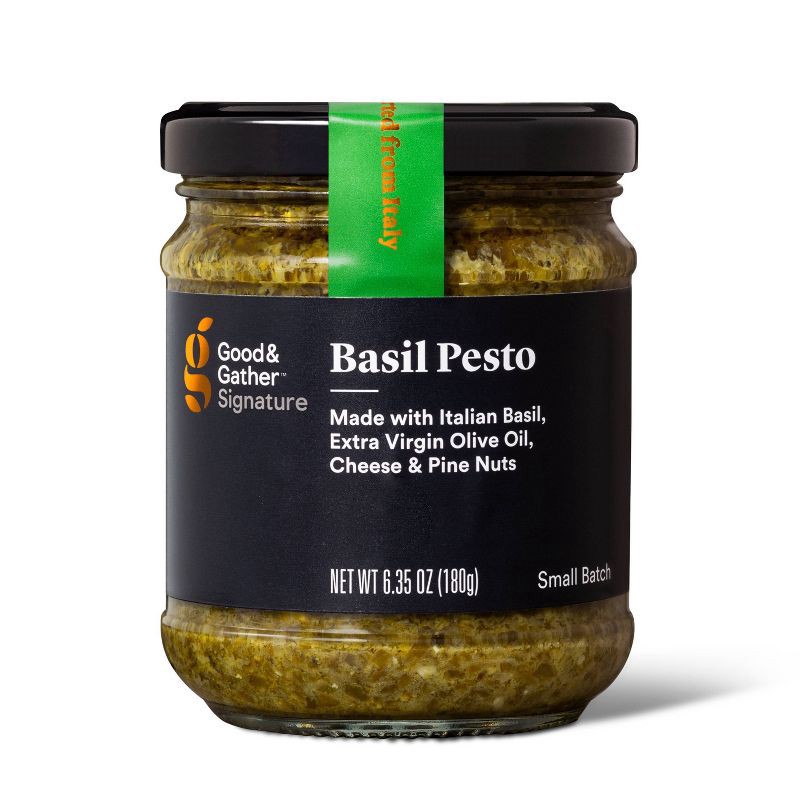 slide 1 of 3, Signature Basil Pesto 6.35oz - Good & Gather™, 6.35 oz