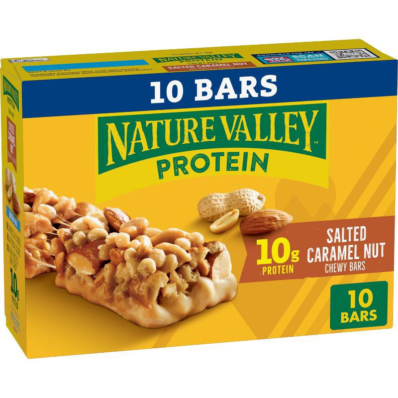 slide 1 of 10, Nature Valley Protein Salted Caramel Nut Value pack - 14.oz, 1 ct