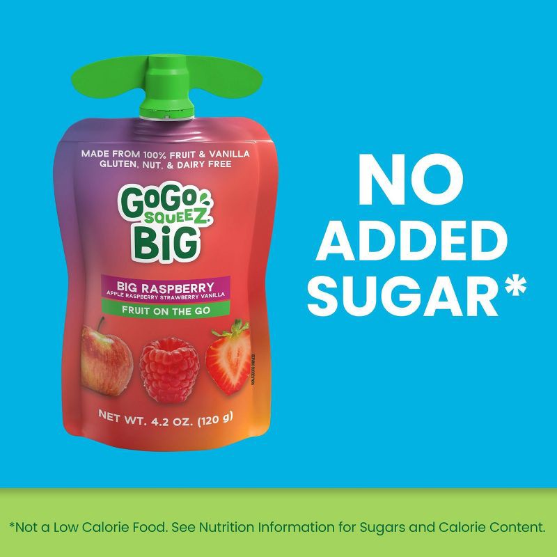 slide 6 of 9, GoGo SqueeZ Big Variety Pack Apple Mango Banana Passfruit Pineapple Peach - 42.3oz/10ct, 42.3 oz, 10 ct