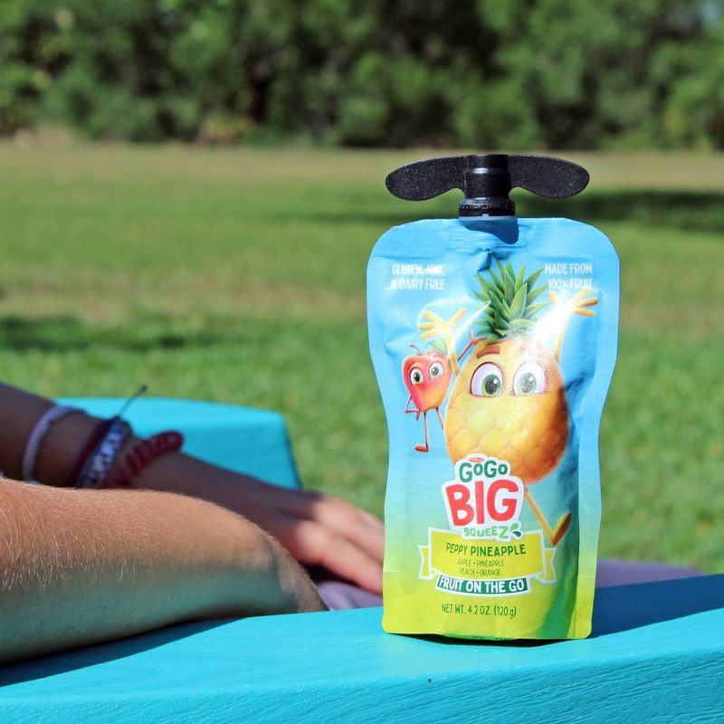 slide 9 of 9, GoGo SqueeZ Big Variety Pack Apple Mango Banana Passfruit Pineapple Peach - 42.3oz/10ct, 42.3 oz, 10 ct