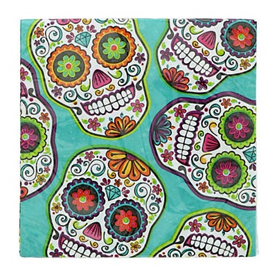 slide 1 of 1, Creative Converting Dia De Los Muertos Lunch Napkins, 16 ct