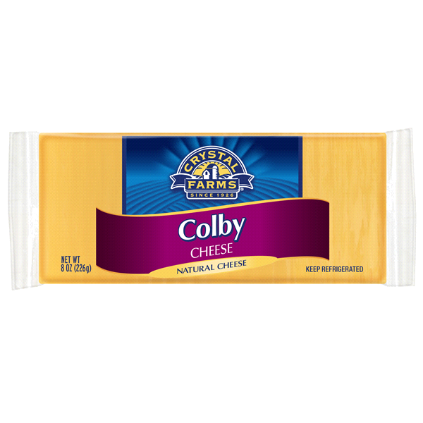 slide 1 of 1, Crystal Farms Colby Cheese Chunk, 8 oz