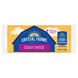 Crystal Farms Colby Cheese Block, 8 oz