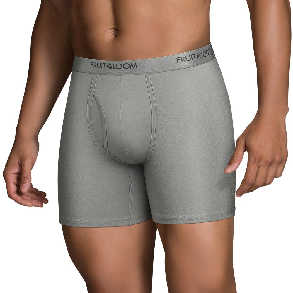 slide 2 of 3, Fruit of the Loom Select Fruit of the Loom Men's Comfort Supreme Boxer Briefs - Colors May Vary XL, 4 ct