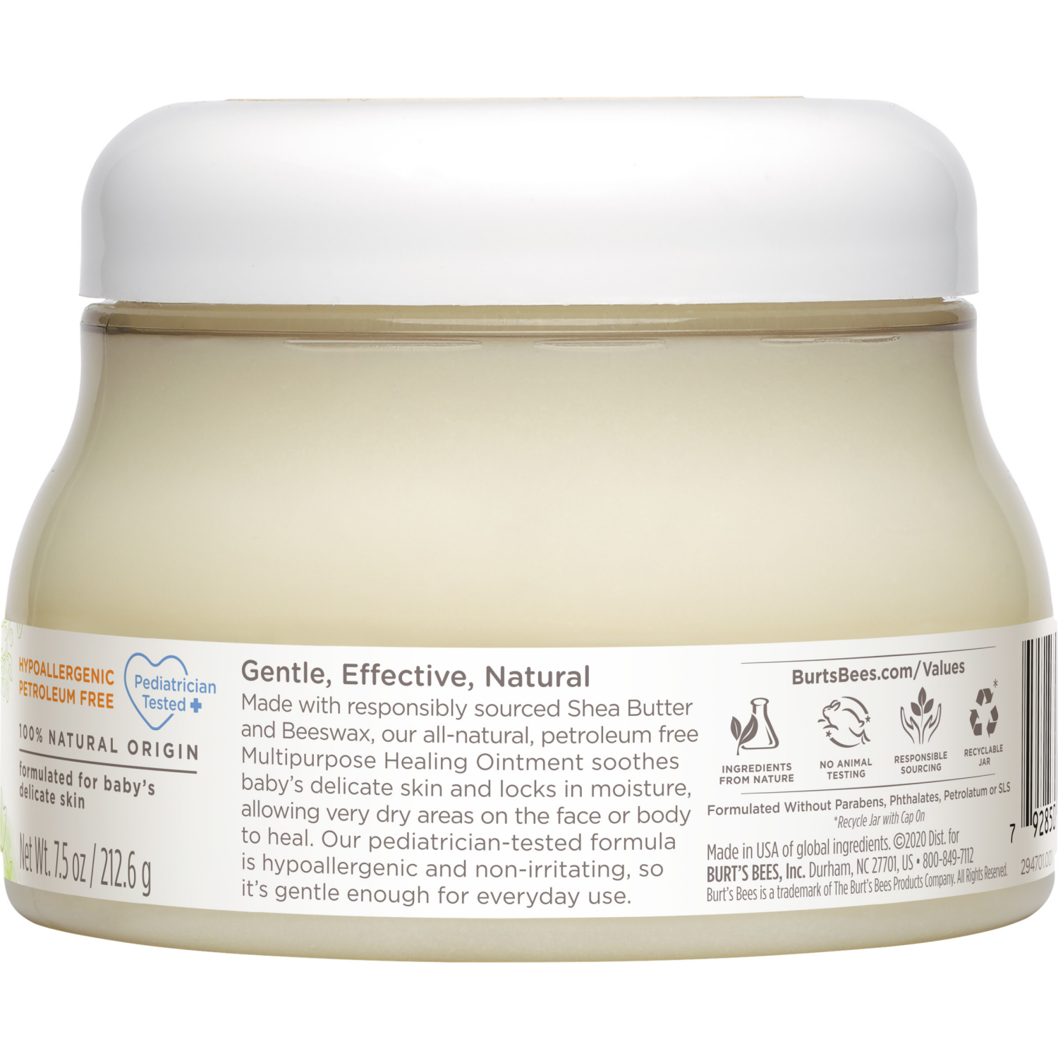 slide 2 of 8, Burt's Bees Baby Natural Origin Multipurpose Healing Ointment Tub, 7.5 oz