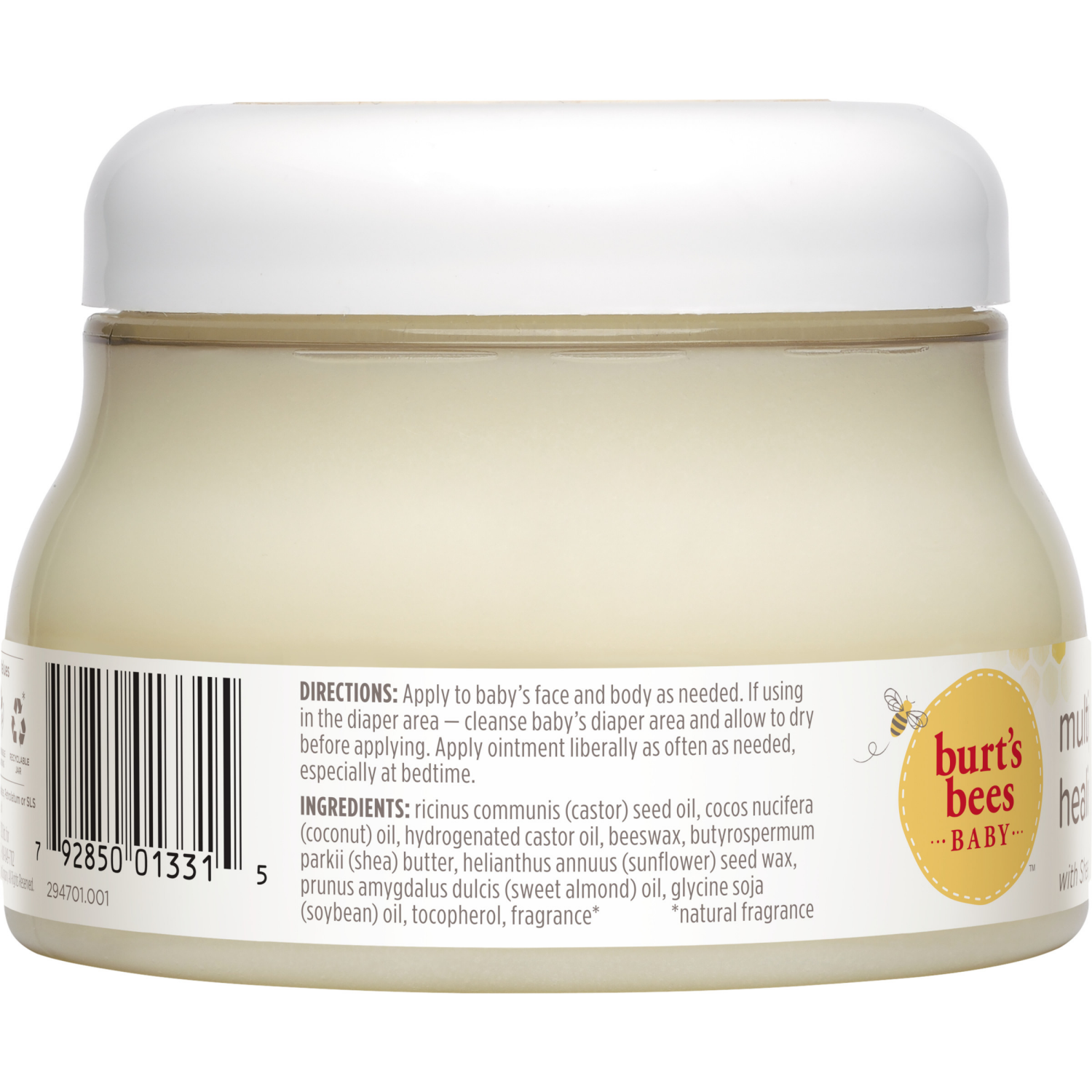 slide 3 of 8, Burt's Bees Baby Natural Origin Multipurpose Healing Ointment Tub, 7.5 oz