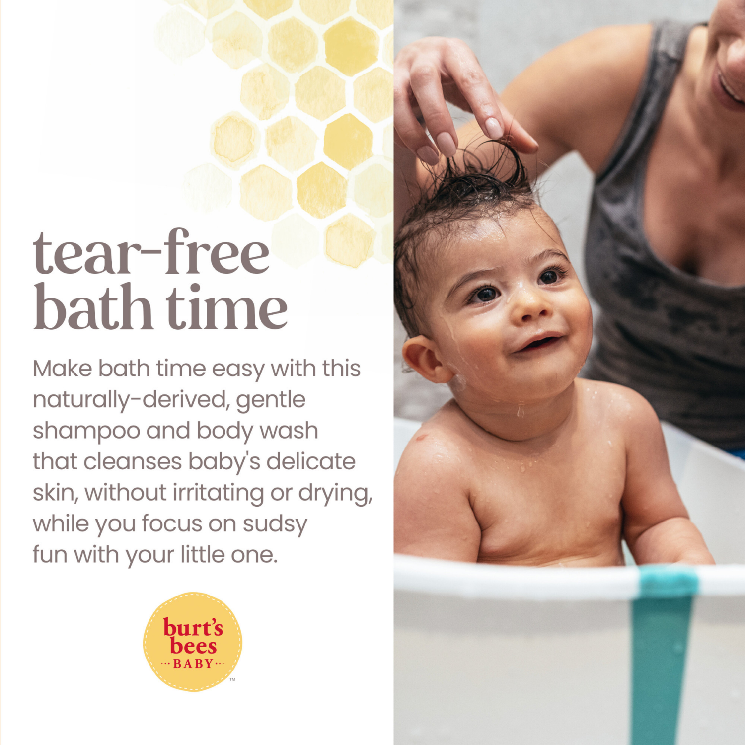 slide 5 of 5, Burt's Bees Baby Shampoo & Wash, Original Tear Free Baby Soap - 21 Ounce Bottle, 21 oz