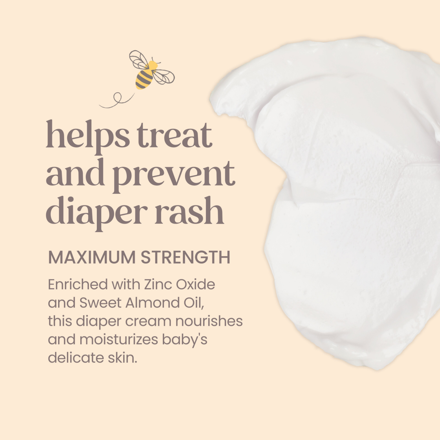 slide 4 of 8, Burt's Bees Baby Natural Origin Diaper Rash Ointment, 3 oz