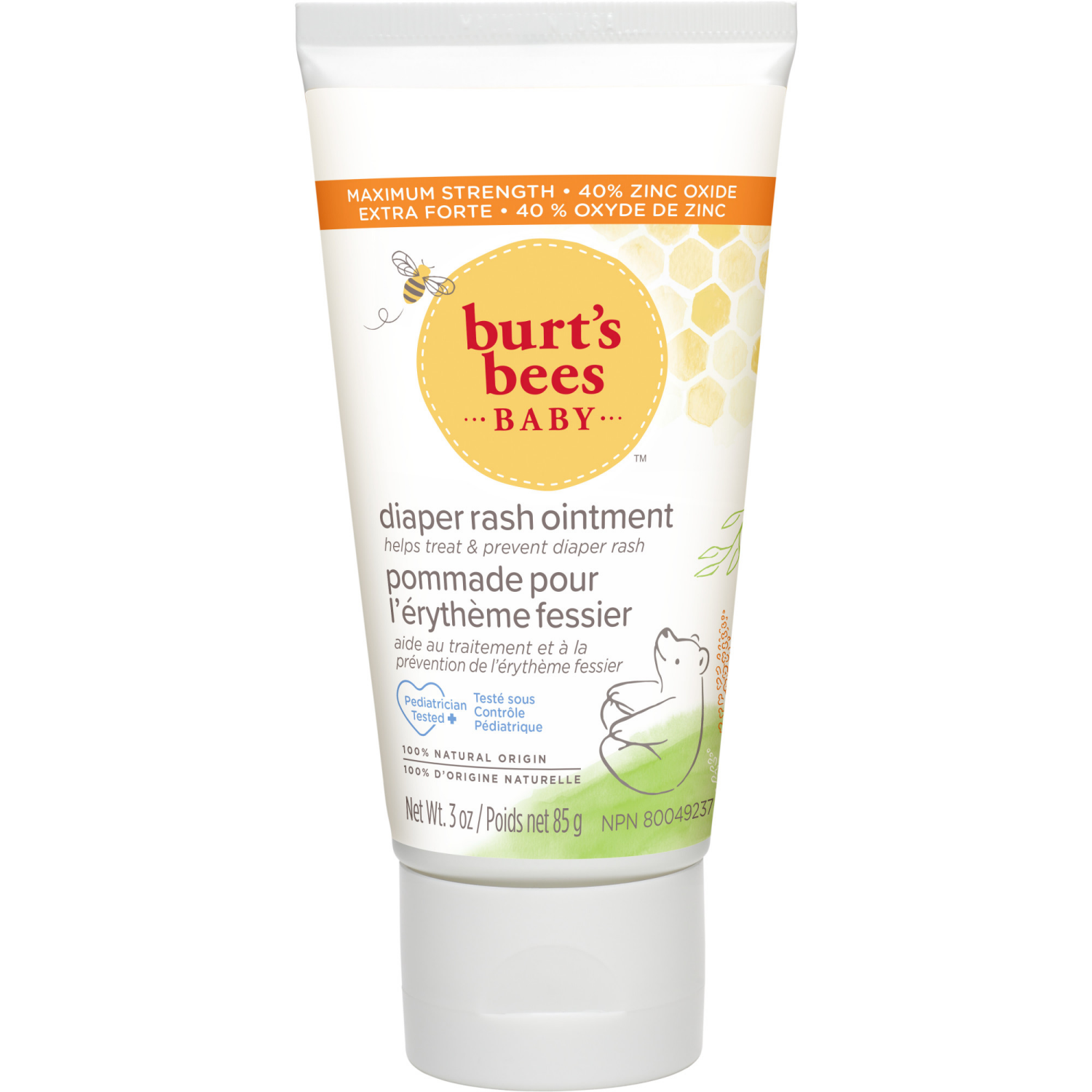 slide 6 of 8, Burt's Bees Baby Natural Origin Diaper Rash Ointment, 3 oz