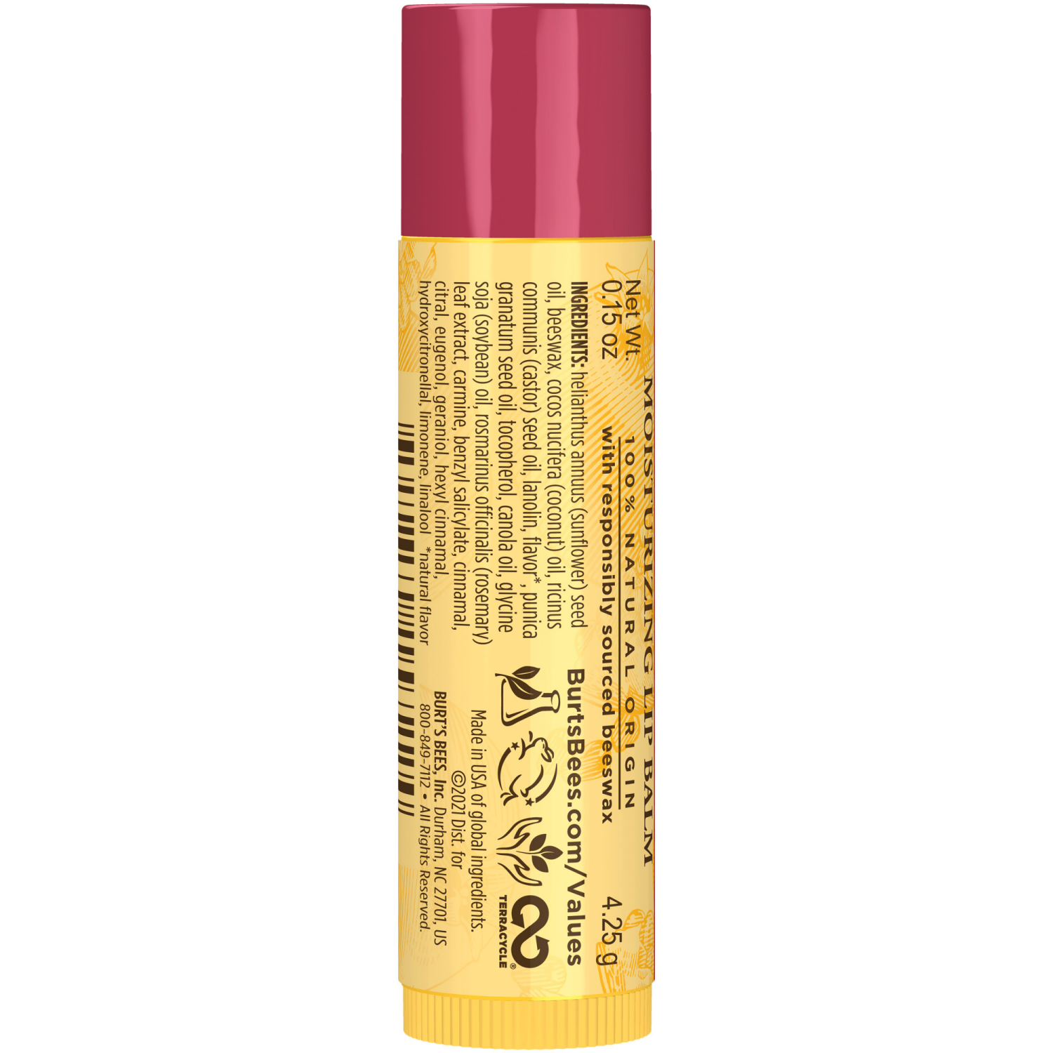 slide 2 of 7, Burt's Bees Moisturizing Pomegranate Lip Balm 0.15 oz, 0.15 oz