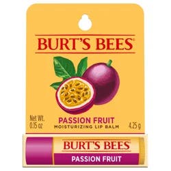 Burt's Bees Passion Fruit Lip Balm, Natural Origin Lip Care, 1 Tube, 0.15 oz.