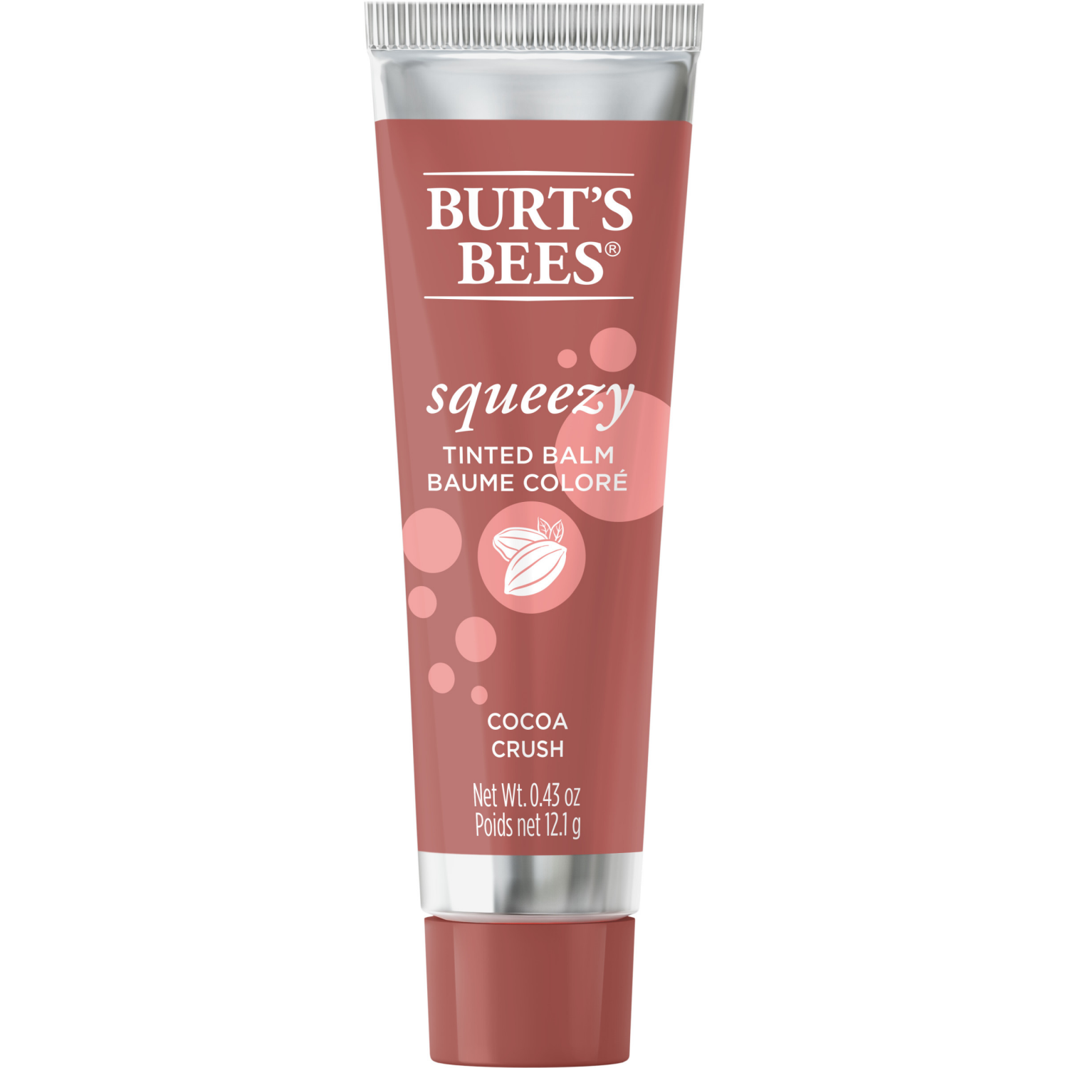 slide 1 of 6, Burt's Bees Cocoa Crush Squeezy Tinted Balm 0.43 oz, 0.43 oz