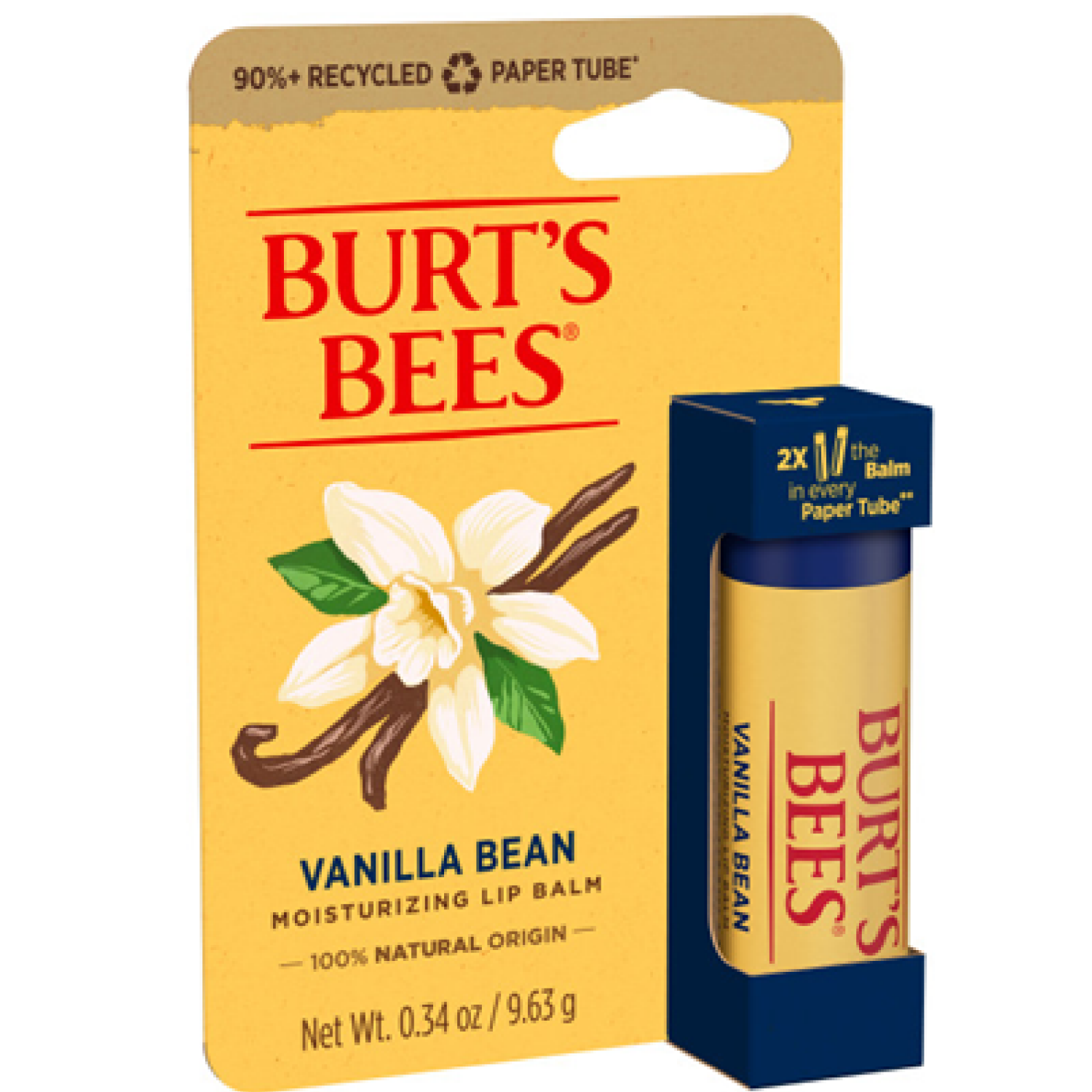 slide 7 of 8, Burt's Bees Vanilla Bean Lip Balm Paper Tube , 0.34 oz., 0.34 oz