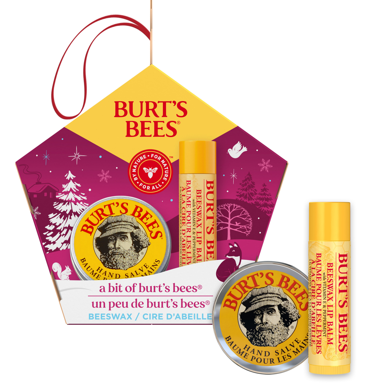 slide 4 of 4, Burts Bees Burt's Bees A Bit Of Burt's Bees Beeswax Lip Balm And Hand Salve Holidaygift Set, 2-Piece Set, 1 ct