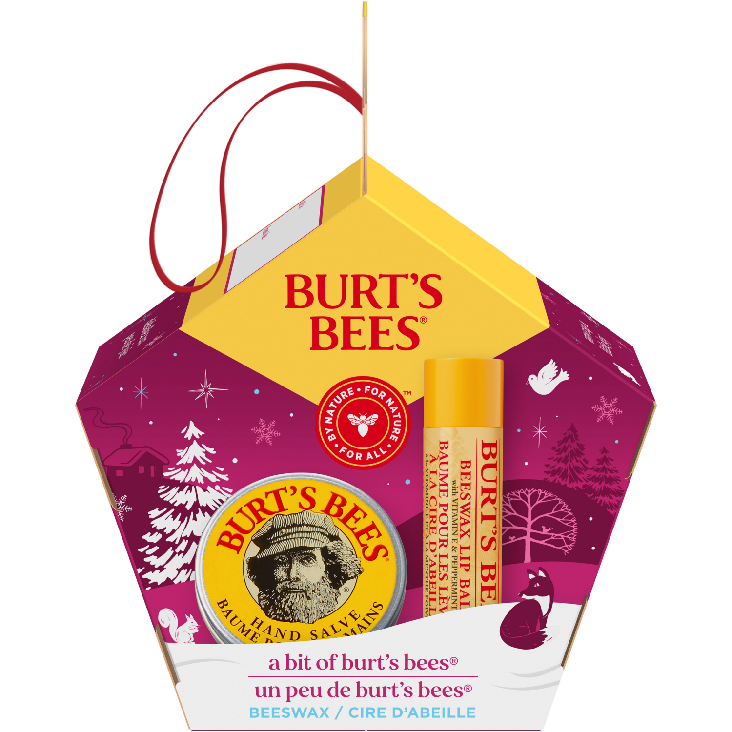slide 1 of 4, Burts Bees Burt's Bees A Bit Of Burt's Bees Beeswax Lip Balm And Hand Salve Holidaygift Set, 2-Piece Set, 1 ct