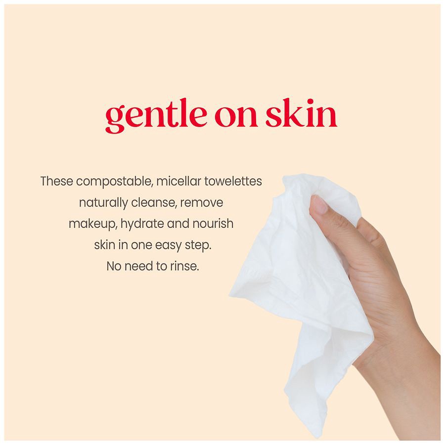 slide 4 of 5, Burt's Bees Micellar Facial Towelettes Coconut & Lotus, 30 ct