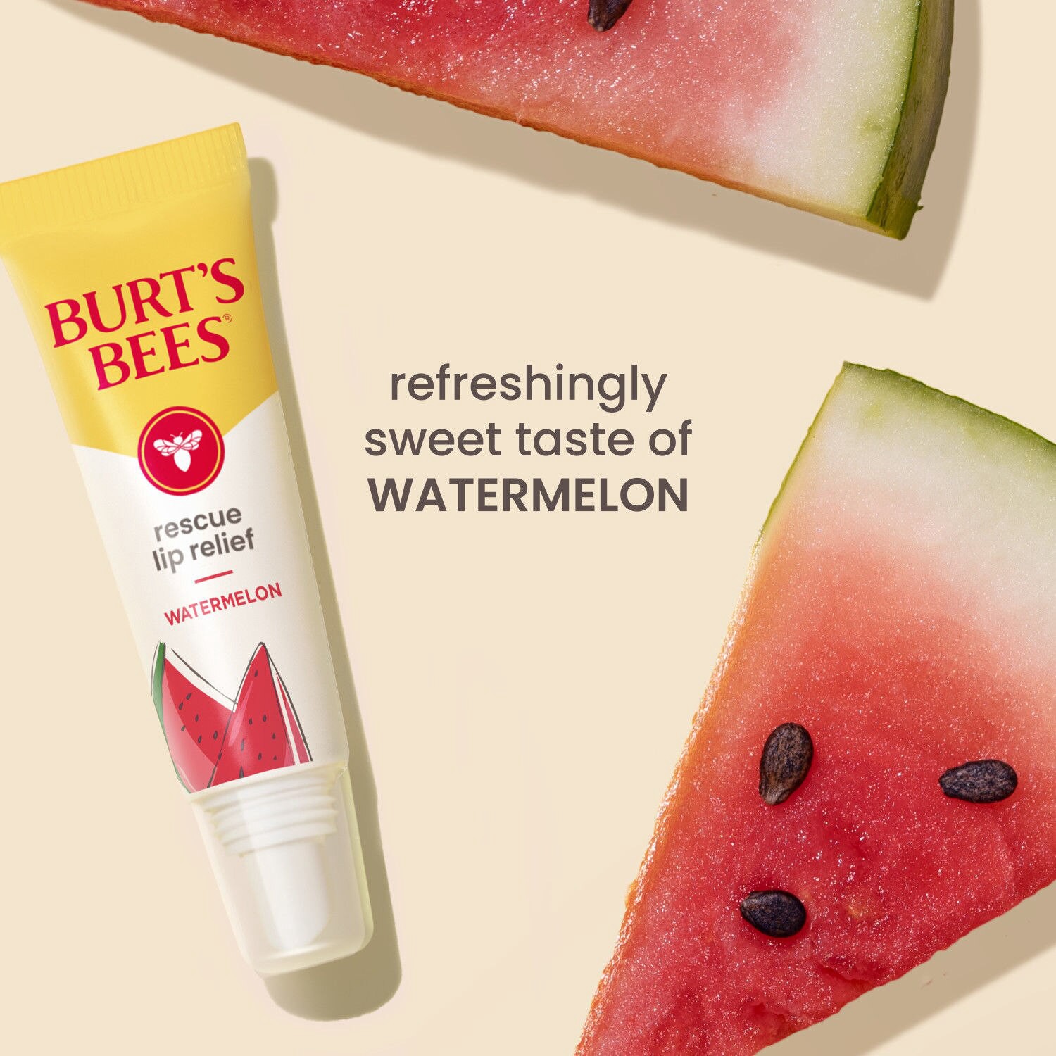 slide 6 of 9, Burt's Bees Rescue Watermelon Lip Relief 0.35 oz, 0.35 oz